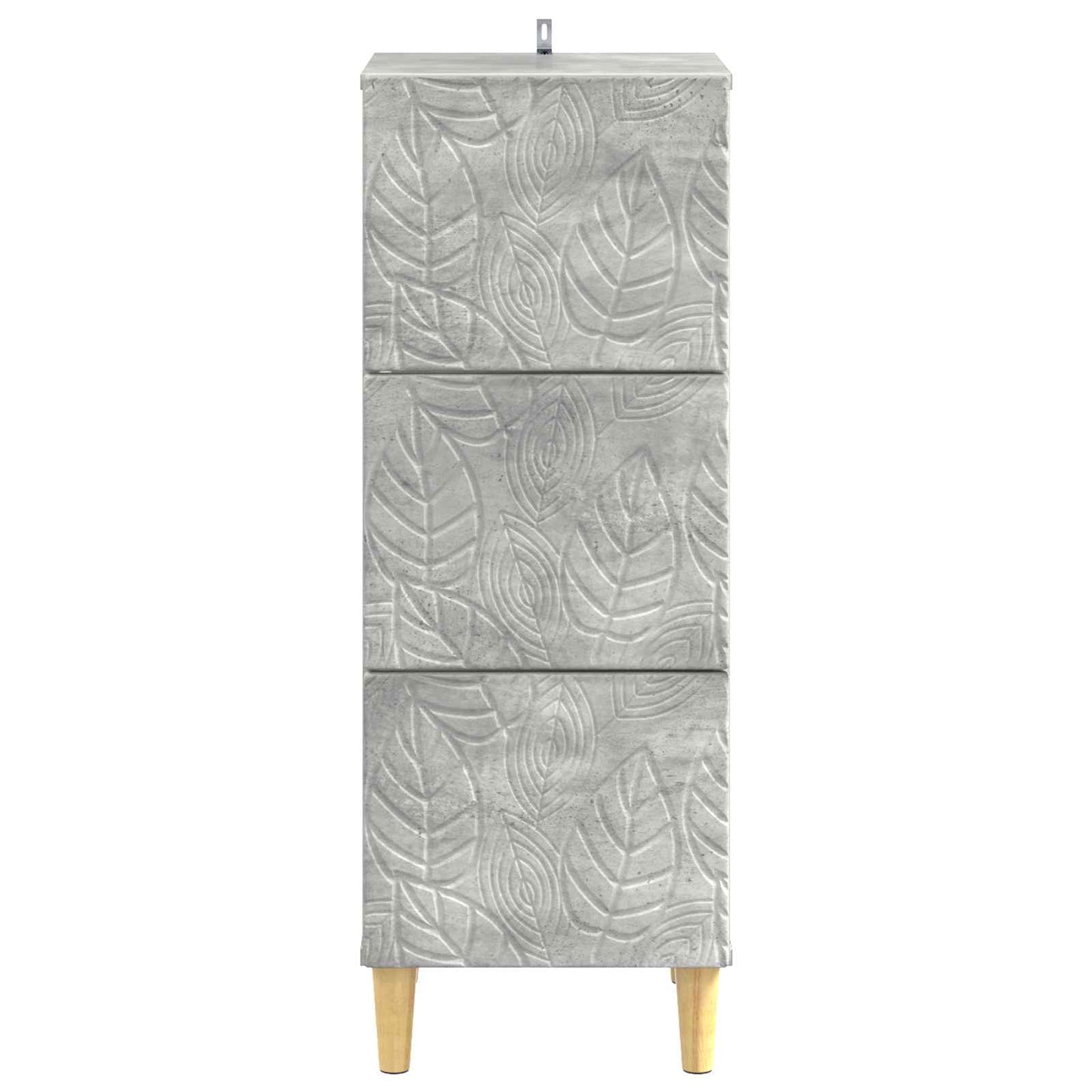 Skuffeskap Betonggrå 33 x 34,5 x 90 cm Konstruert tre