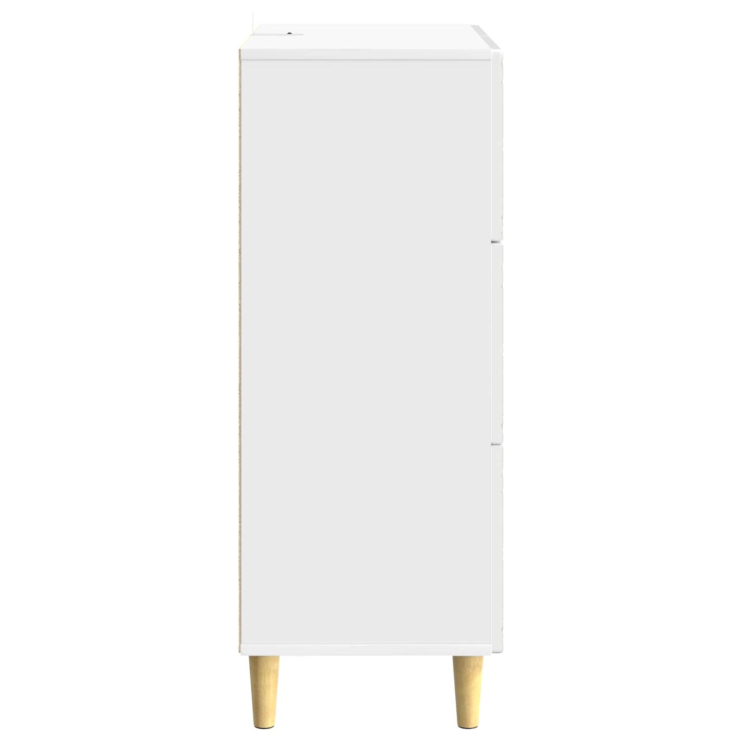 Skuffeskap Høgglans hvit 33 x 34,5 x 90 cm Konstruert tre