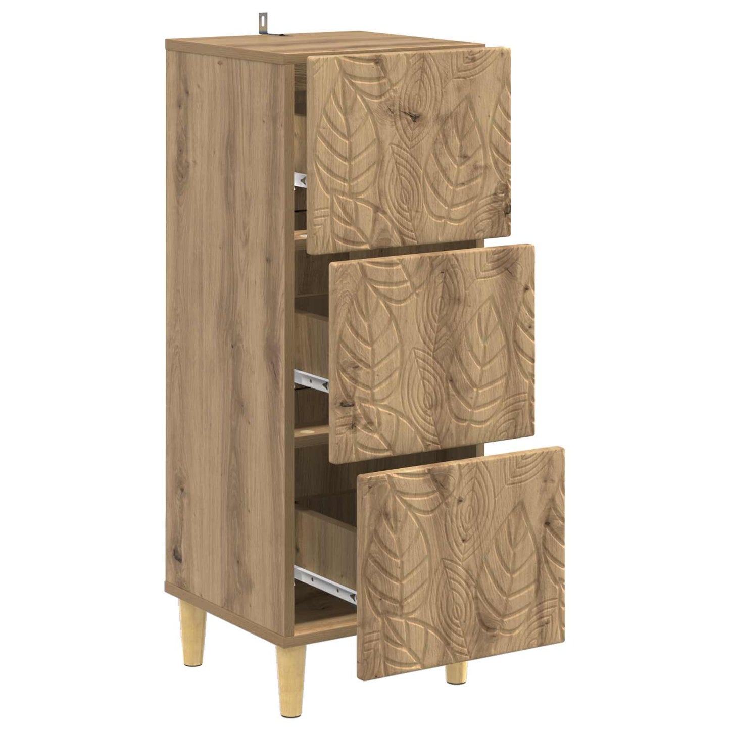 Skuffeskap 33 x 34,5 x 90 cm Konstruert tre Artisan eik