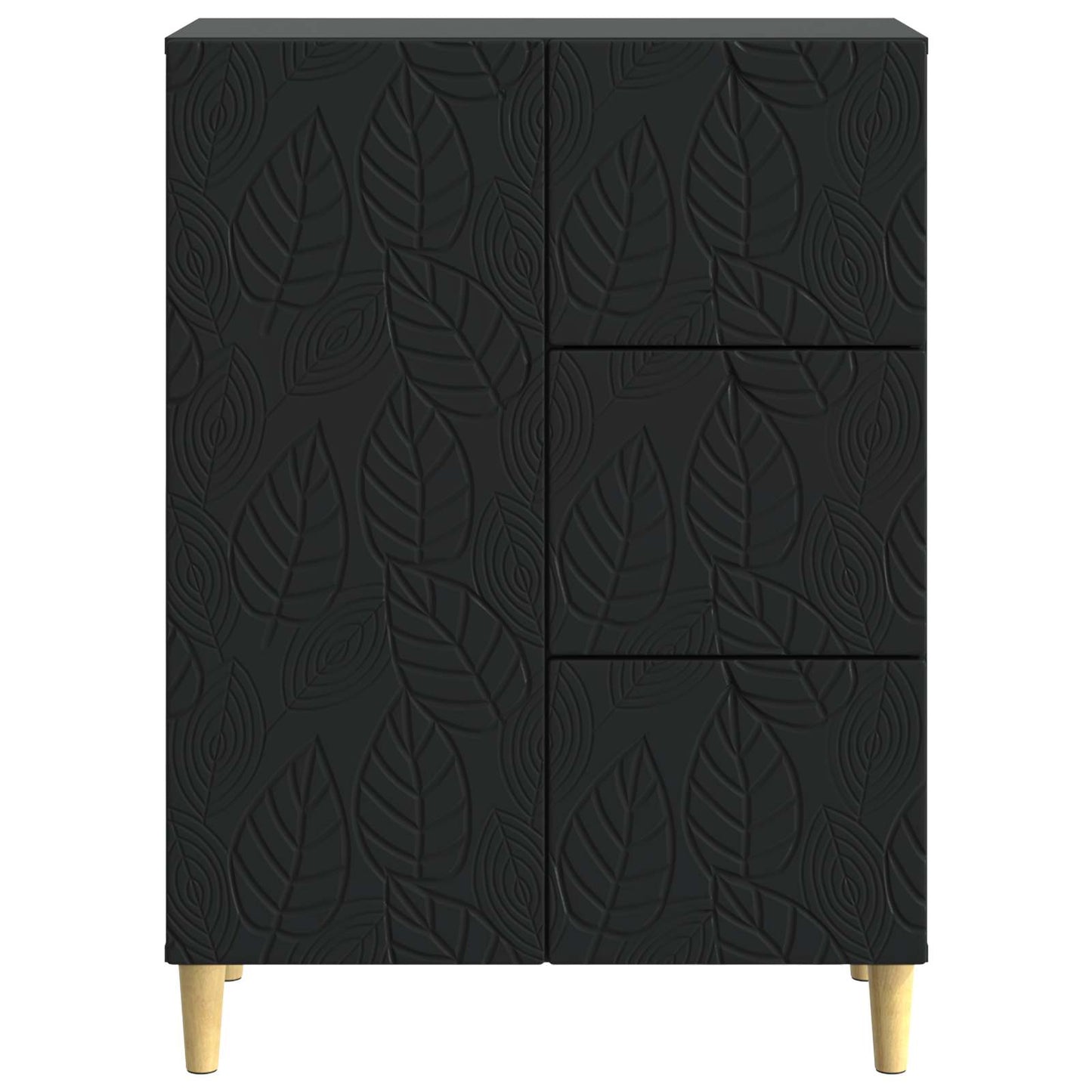 Serviesskap Svart 66 x 34,5 x 90 cm Konstruert tre
