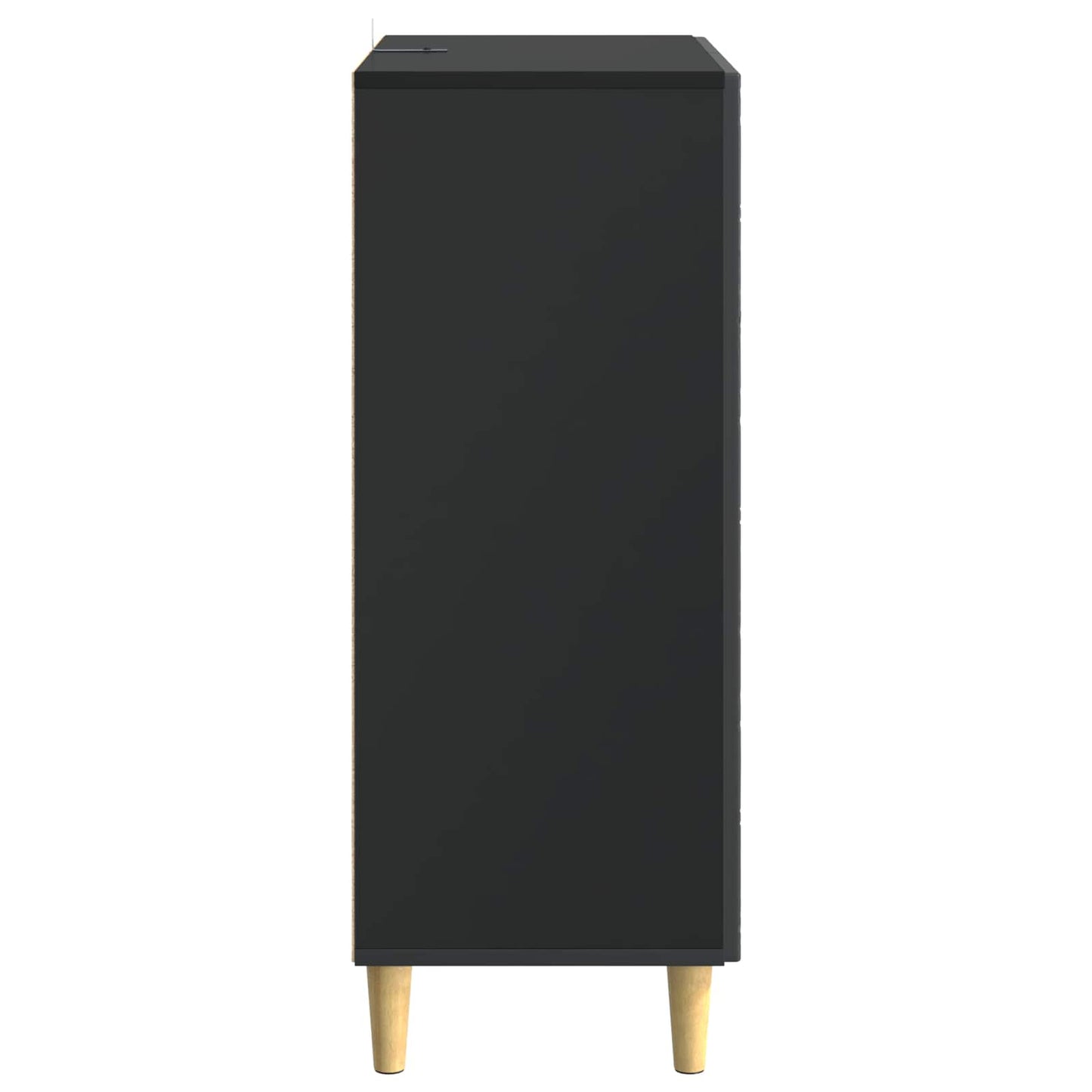 Serviesskap Svart 66 x 34,5 x 90 cm Konstruert tre