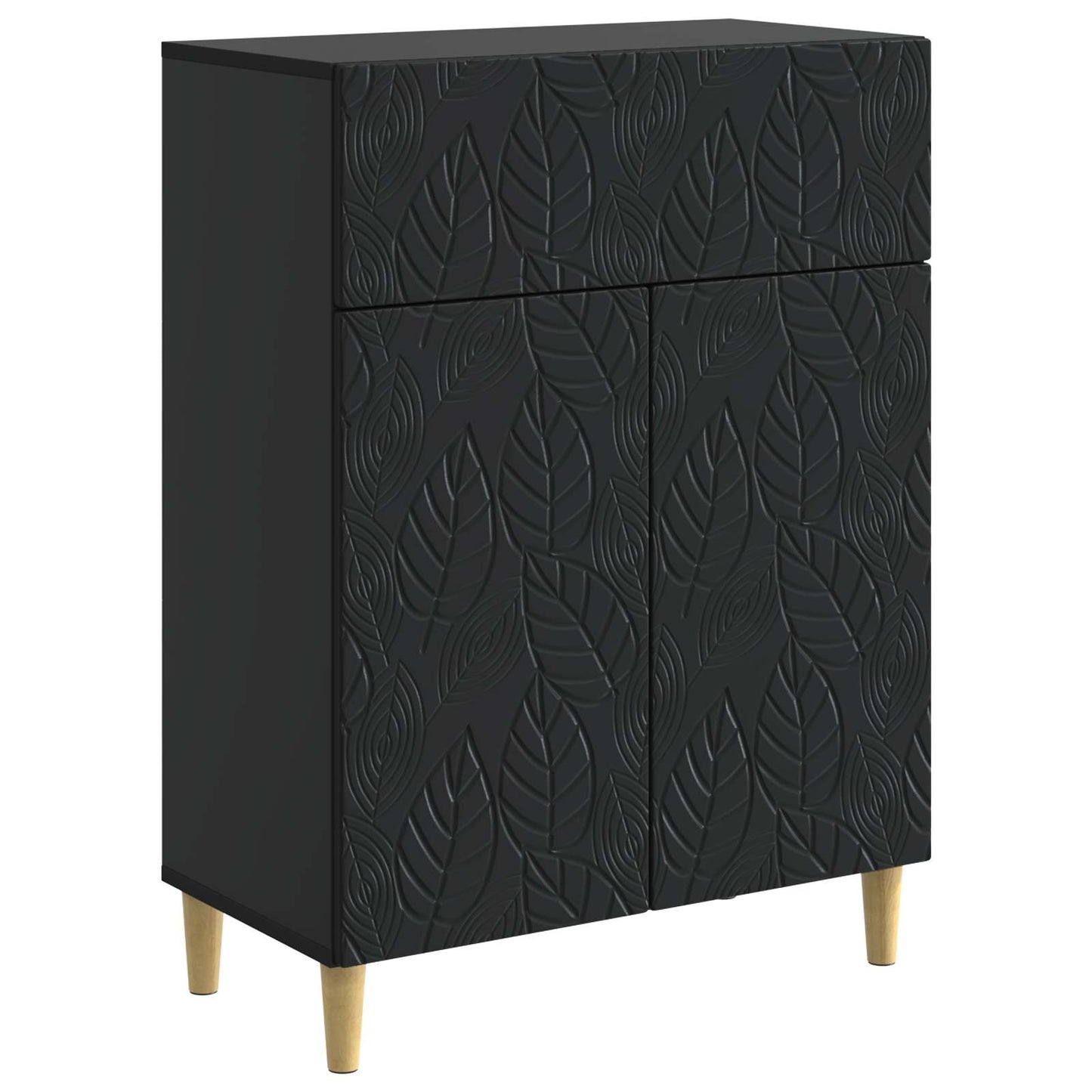 Serviesskap Svart 66 x 34,5 x 90 cm Konstruert tre