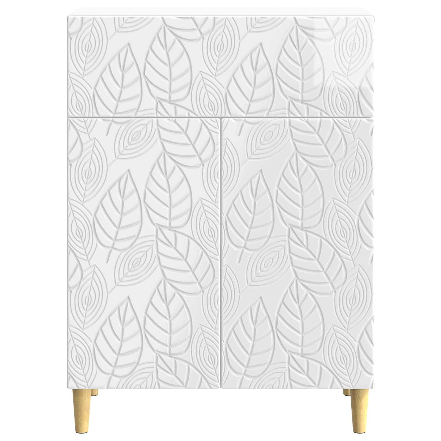 Serviesskap Høgglans hvit 66 x 34,5 x 90 cm Konstruert tre