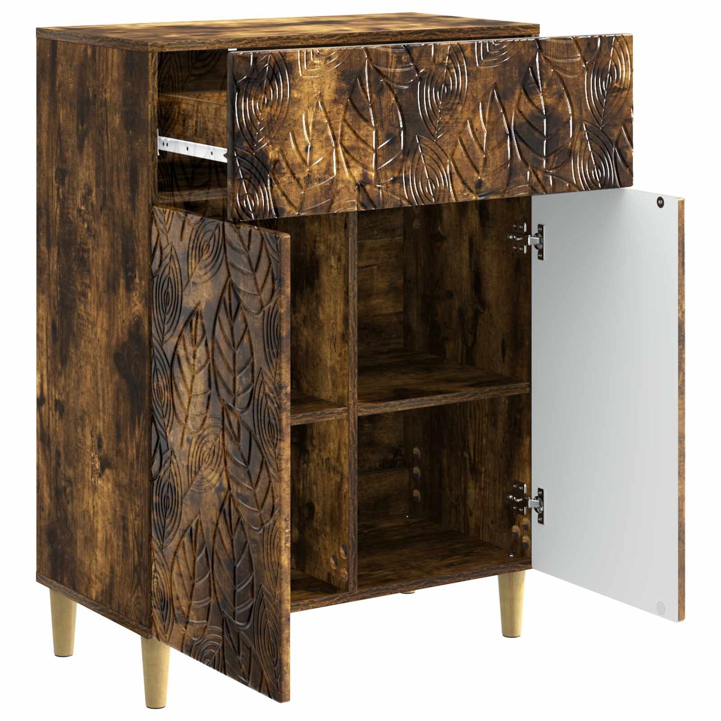 Serviesskap Røkt Eik 66 x 34,5 x 90 cm Konstruert tre