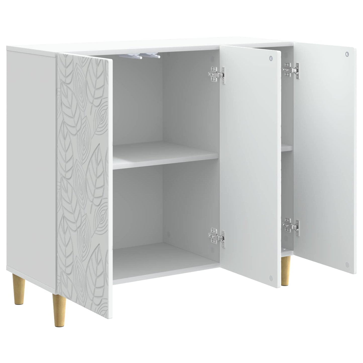 Serviesskap Hvit 89 x 34,5 x 80 cm Konstruert tre