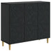 Serviesskap Svart 89 x 34,5 x 80 cm Konstruert tre