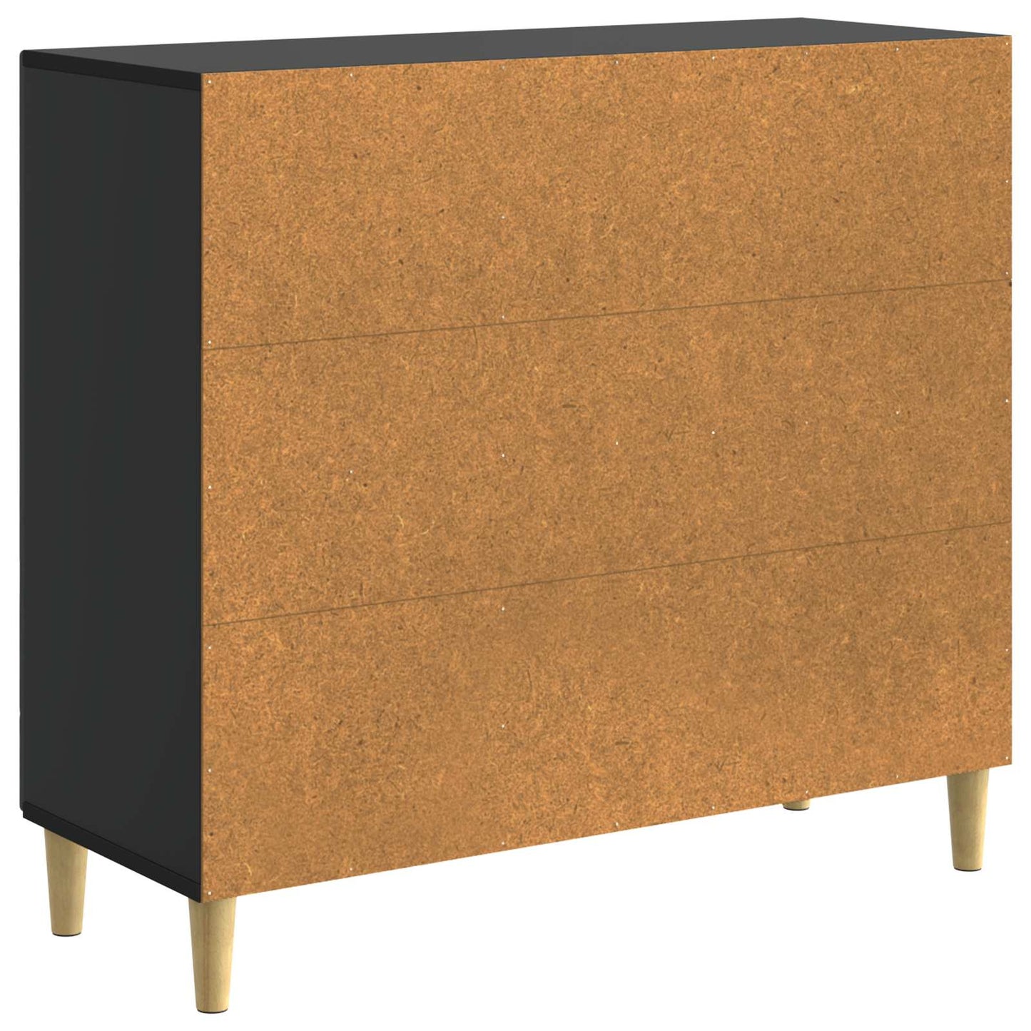 Serviesskap Svart 89 x 34,5 x 80 cm Konstruert tre