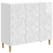 Serviesskap Høgglans hvit 89 x 34,5 x 80 cm Konstruert tre
