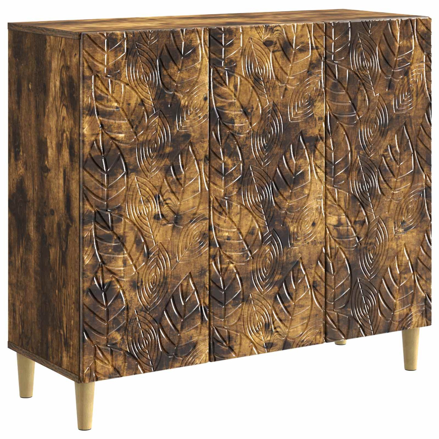 Serviesskap Røkt Eik 89 x 34,5 x 80 cm Konstruert tre