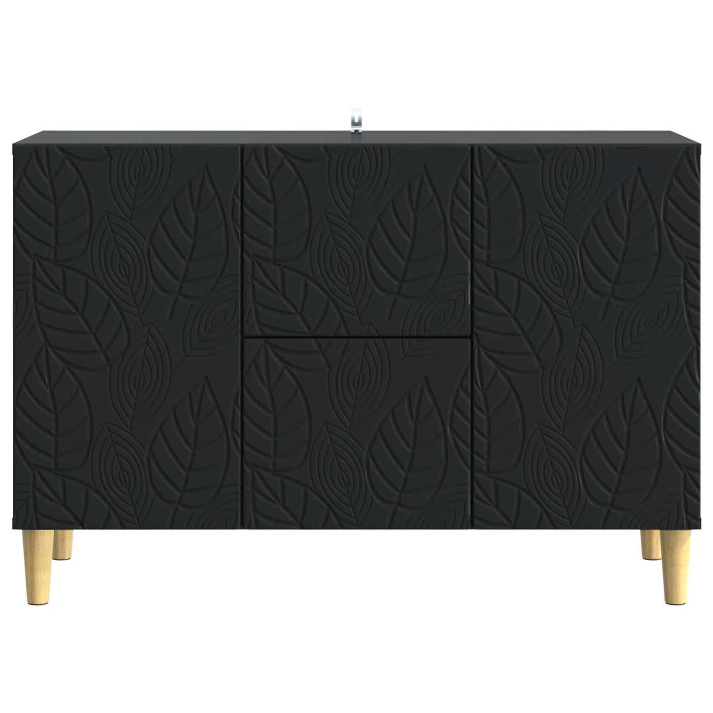 Serviesskap Svart 89 x 34,5 x 60 cm Konstruert tre