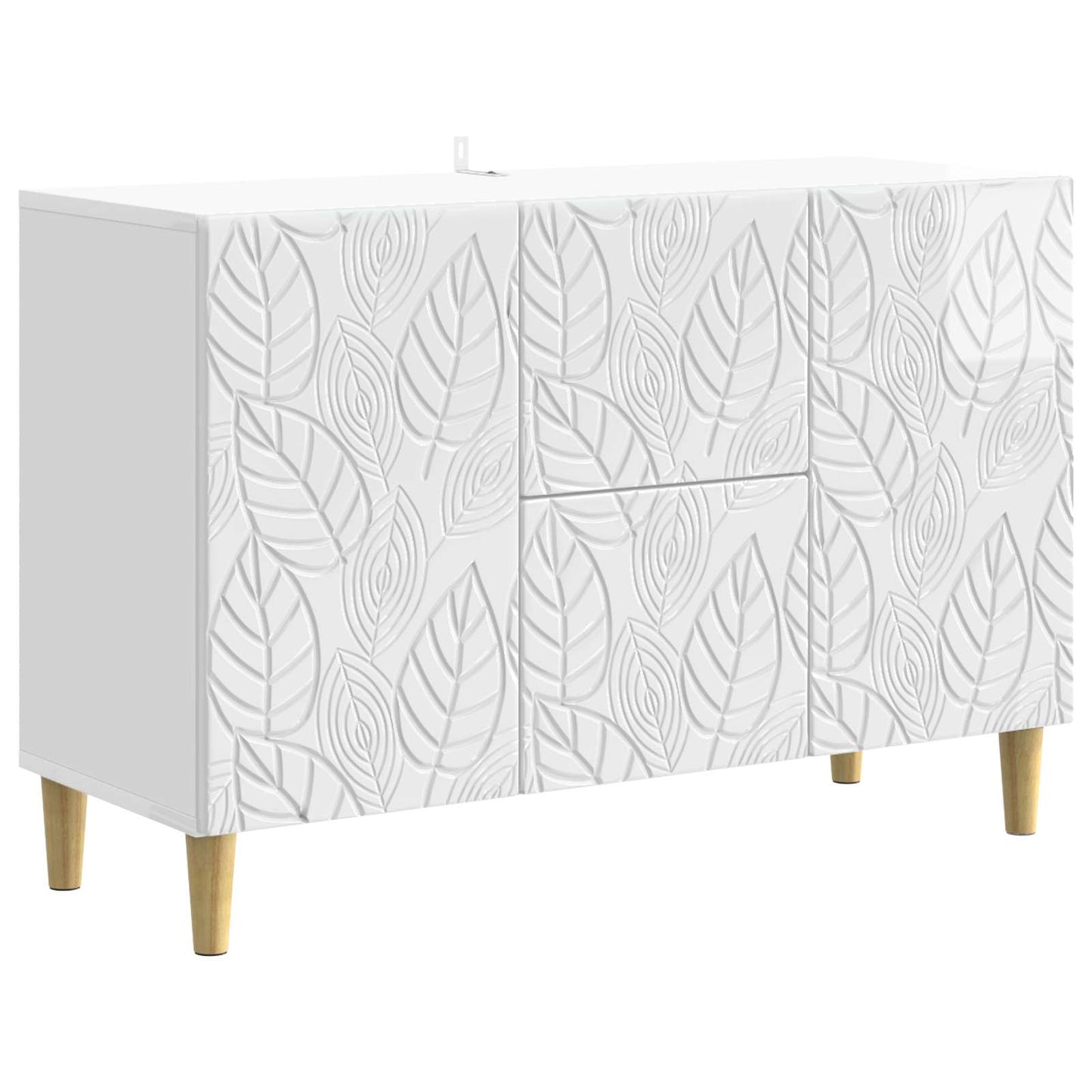 Serviesskap Høgglans hvit 89 x 34,5 x 60 cm Konstruert tre