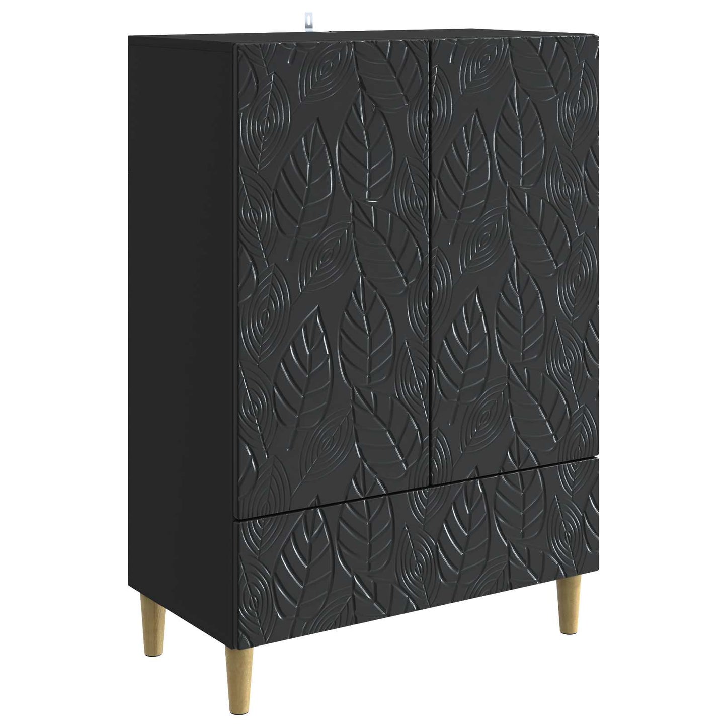 Serviesskap Svart 66 x 34,5 x 95 cm Konstruert tre