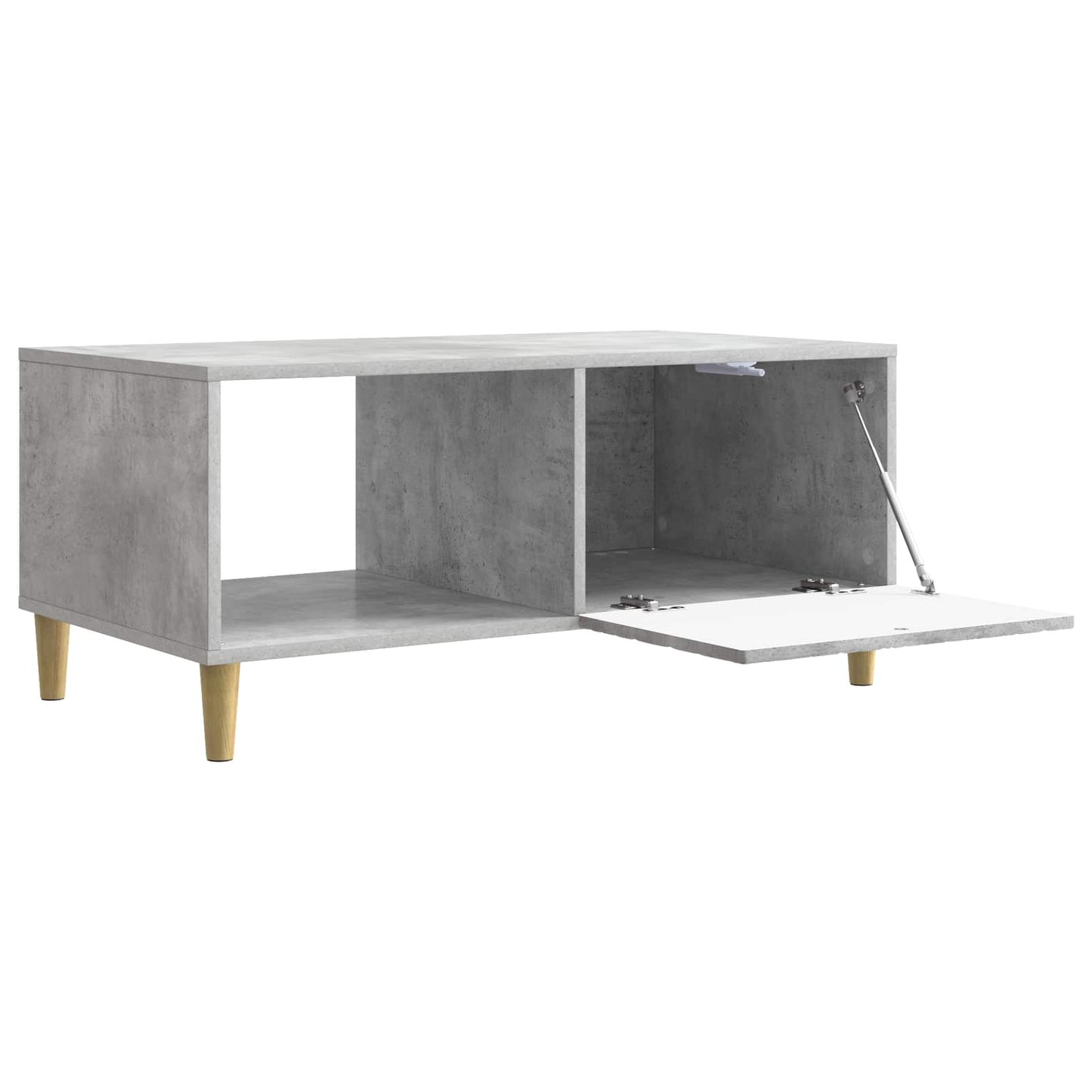 Kaffebord Betonggrå 90 x 50 x 40 cm Konstruert tre