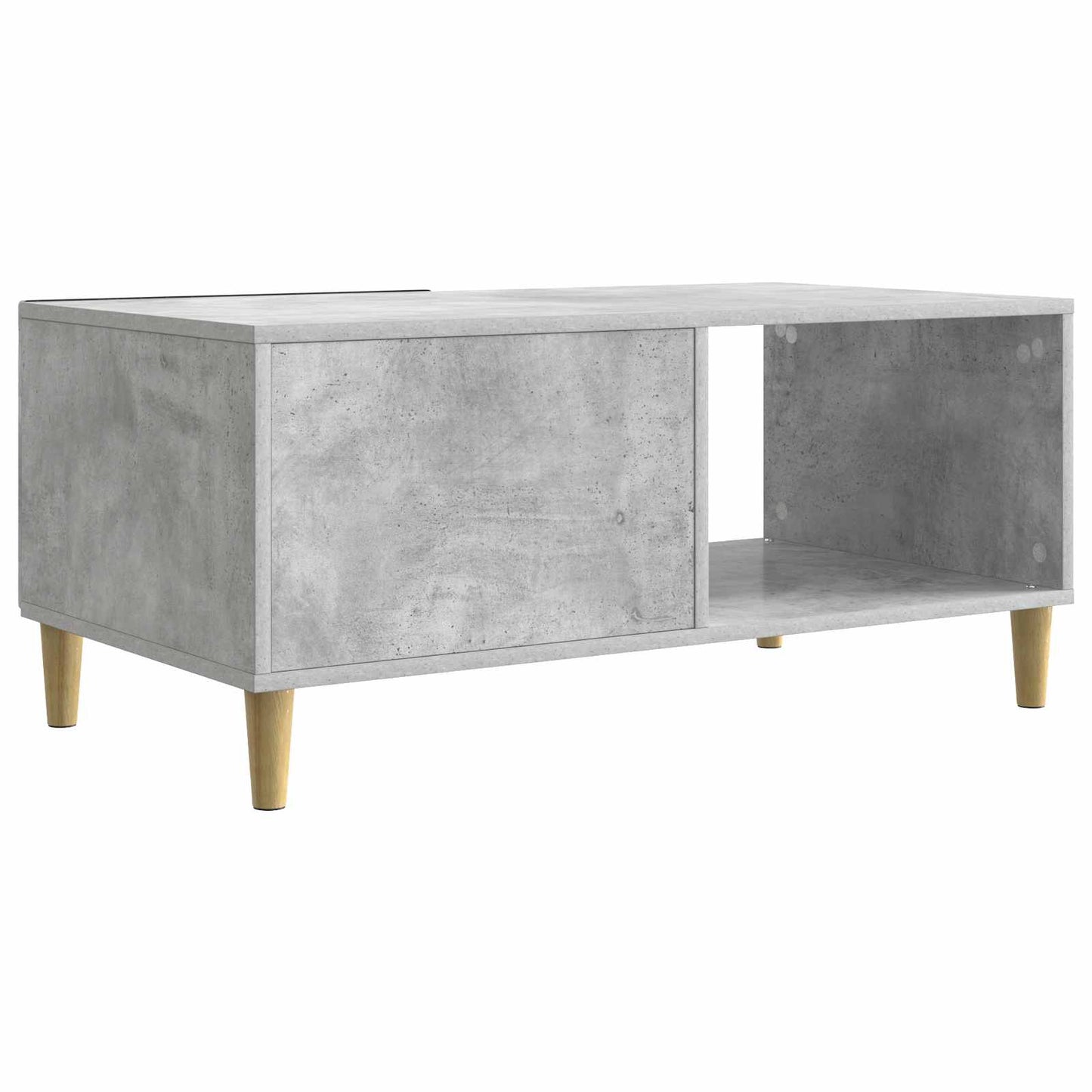Kaffebord Betonggrå 90 x 50 x 40 cm Konstruert tre