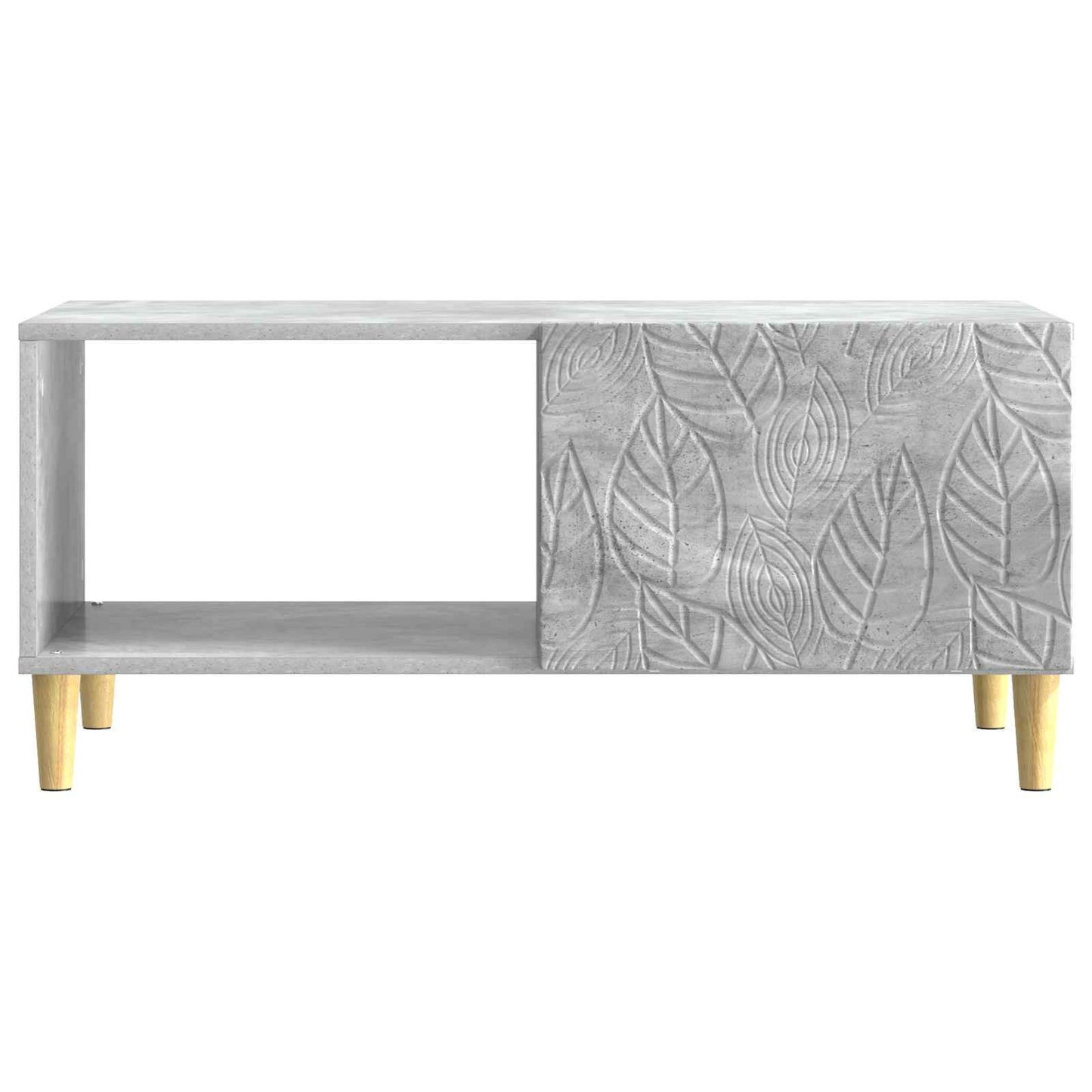 Kaffebord Betonggrå 90 x 50 x 40 cm Konstruert tre
