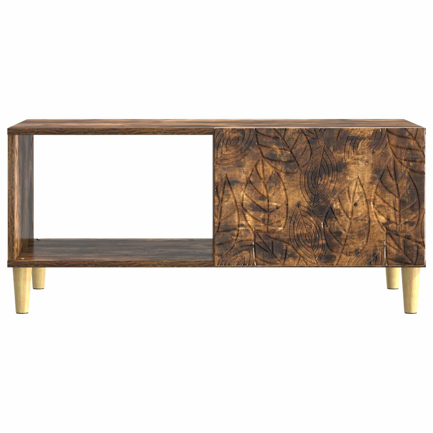 Kaffebord Røkt Eik 90 x 50 x 40 cm Konstruert tre