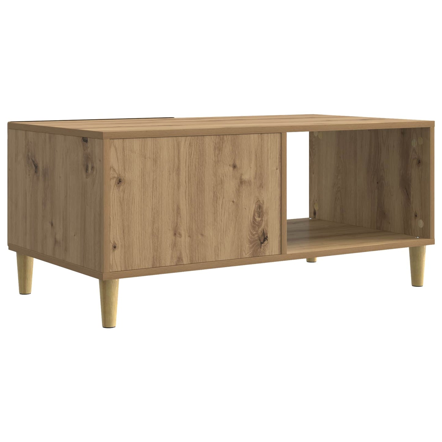 Kaffebord Artisan eik 90 x 50 x 40 cm Konstruert tre