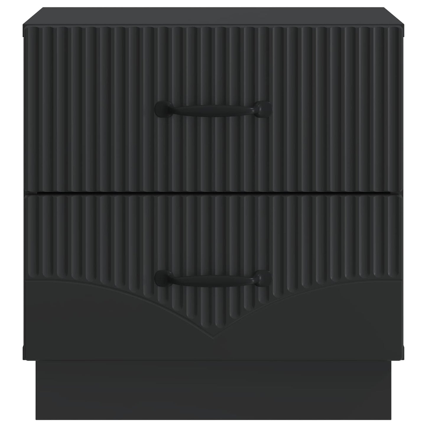 Nattbordskap med skuff Svart 43 x 34,5 x 44,5 cm Konstruert tre