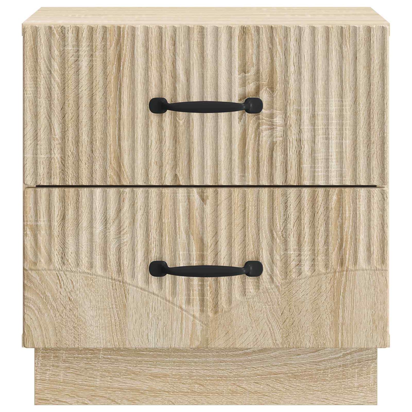 Nattbordskap med skuff 2 pcs Sonoma eik 43 x 34,5 x 44,5 cm