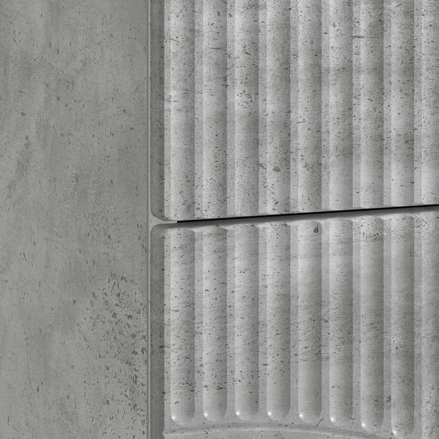 Nattbordskap 2 pcs Betonggrå 43 x 34,5 x 44,5 cm Konstruert tre