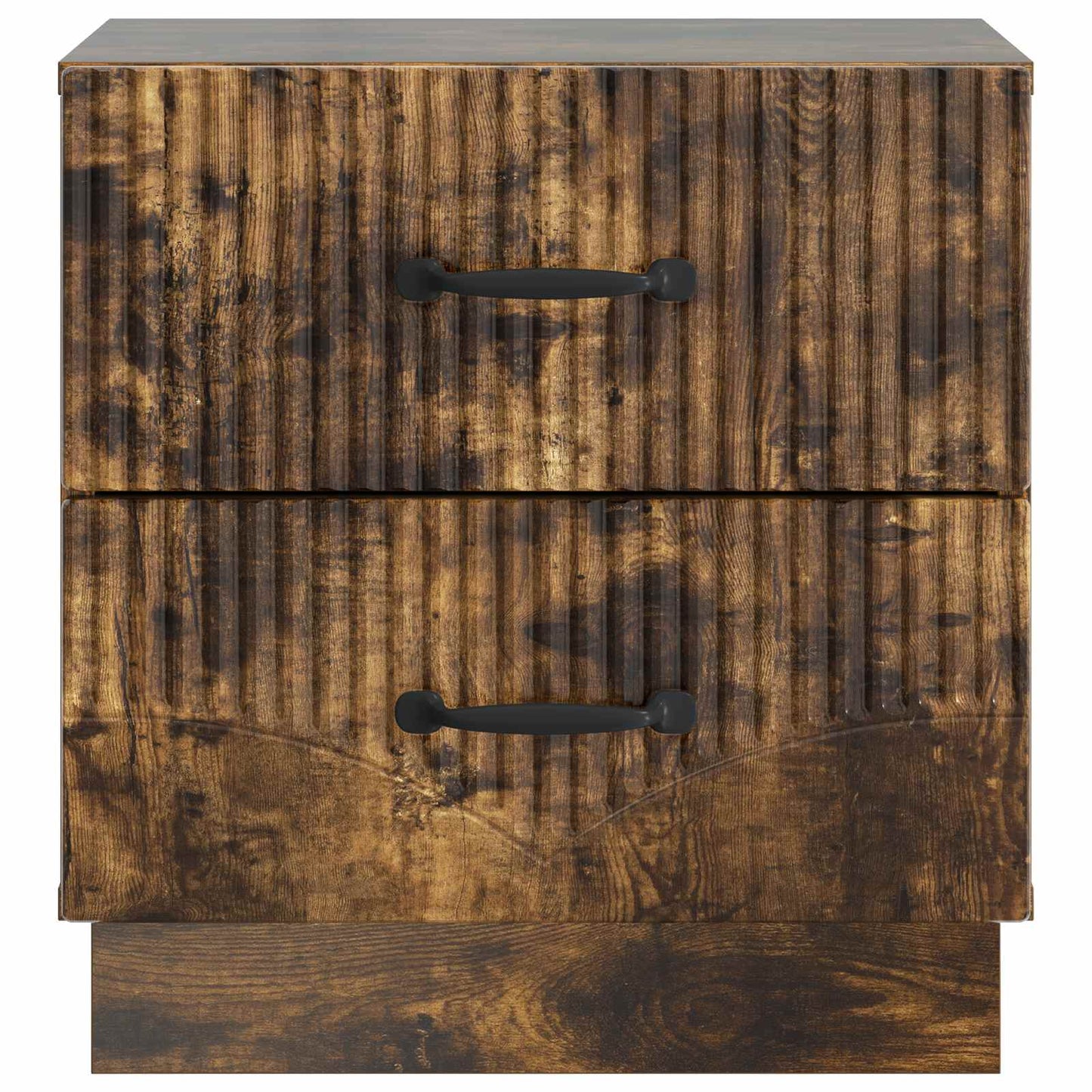 Nattbordskap Røkt Eik 43 x 34,5 x 44,5 cm Konstruert tre