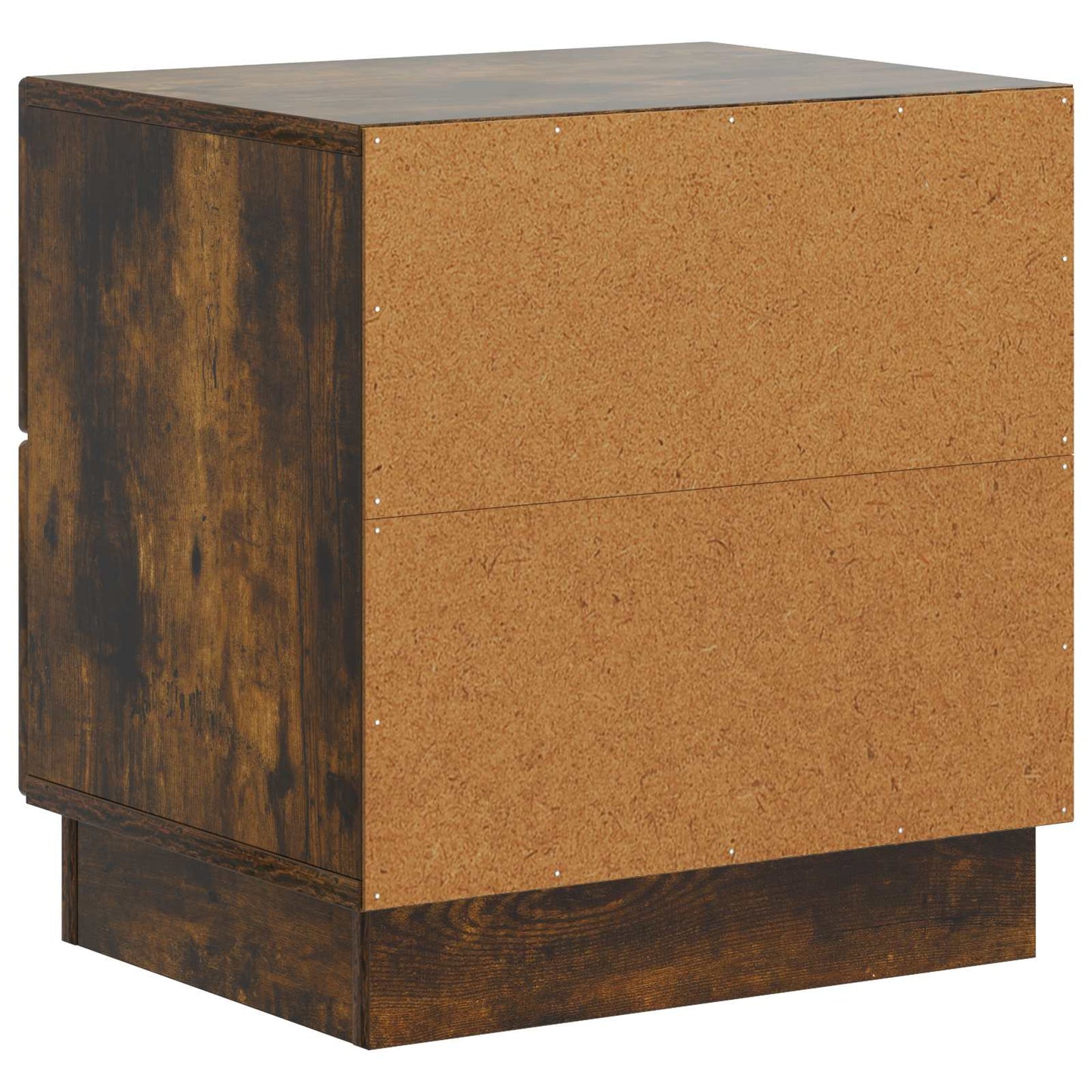 Nattbordskap 2 pcs Røkt Eik 43 x 34,5 x 44,5 cm Konstruert tre