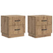 Nattbordskap med skuff 2 pcs Artisan eik 43 x 34,5 x 44,5 cm