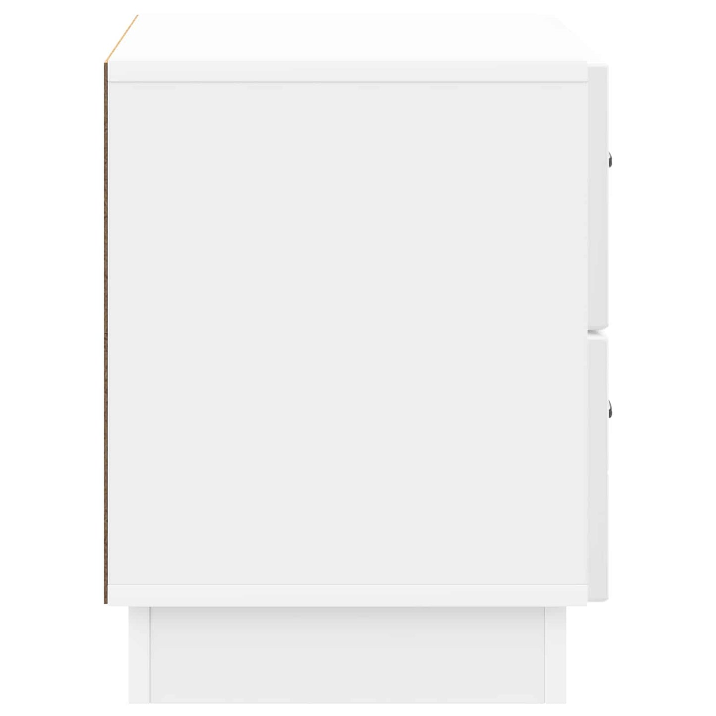 Nattbordskap Høgglans hvit 62 x 34,5 x 44,5 cm Konstruert tre