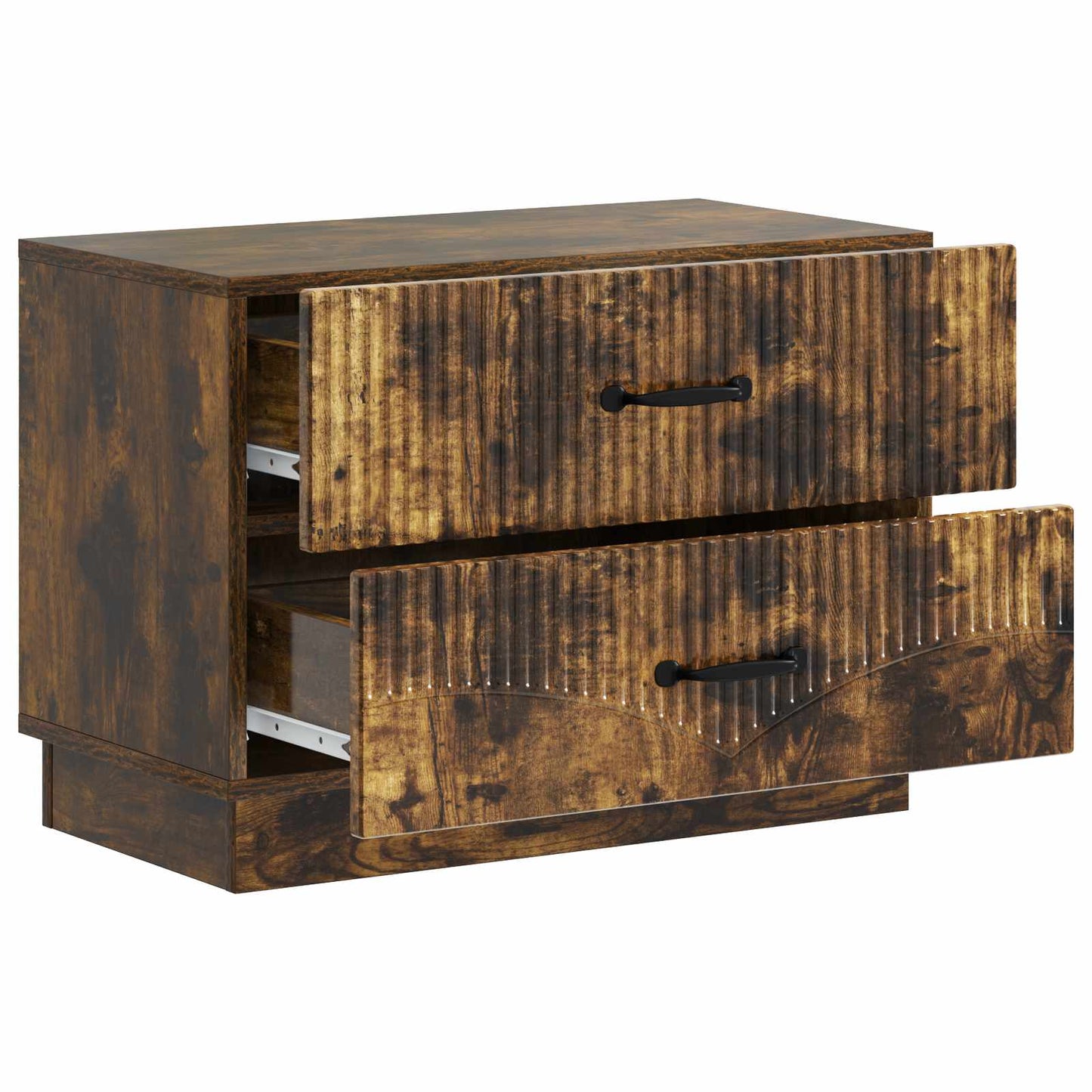 Nattbordskap Røkt Eik 62 x 34,5 x 44,5 cm Konstruert tre