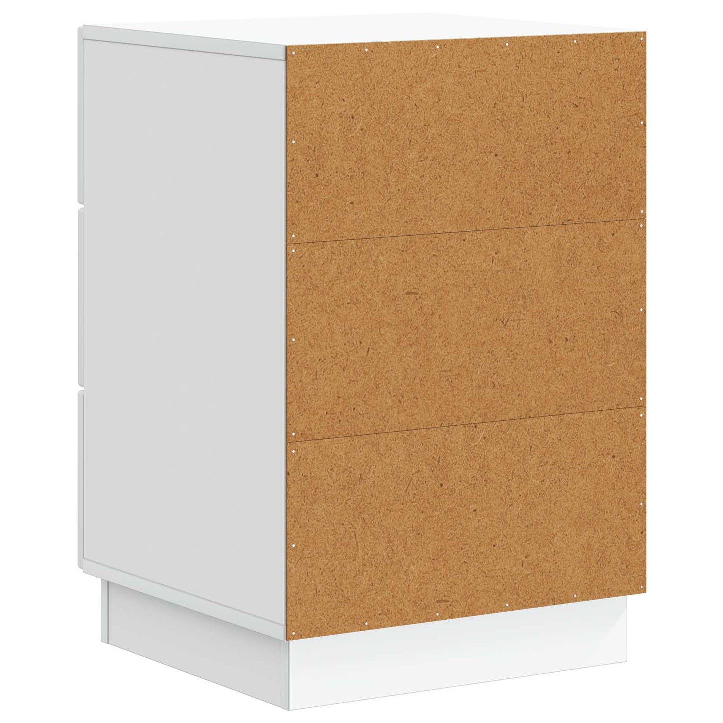 Nattbordskap med skuff Hvit 43 x 41 x 63,5 cm Konstruert tre