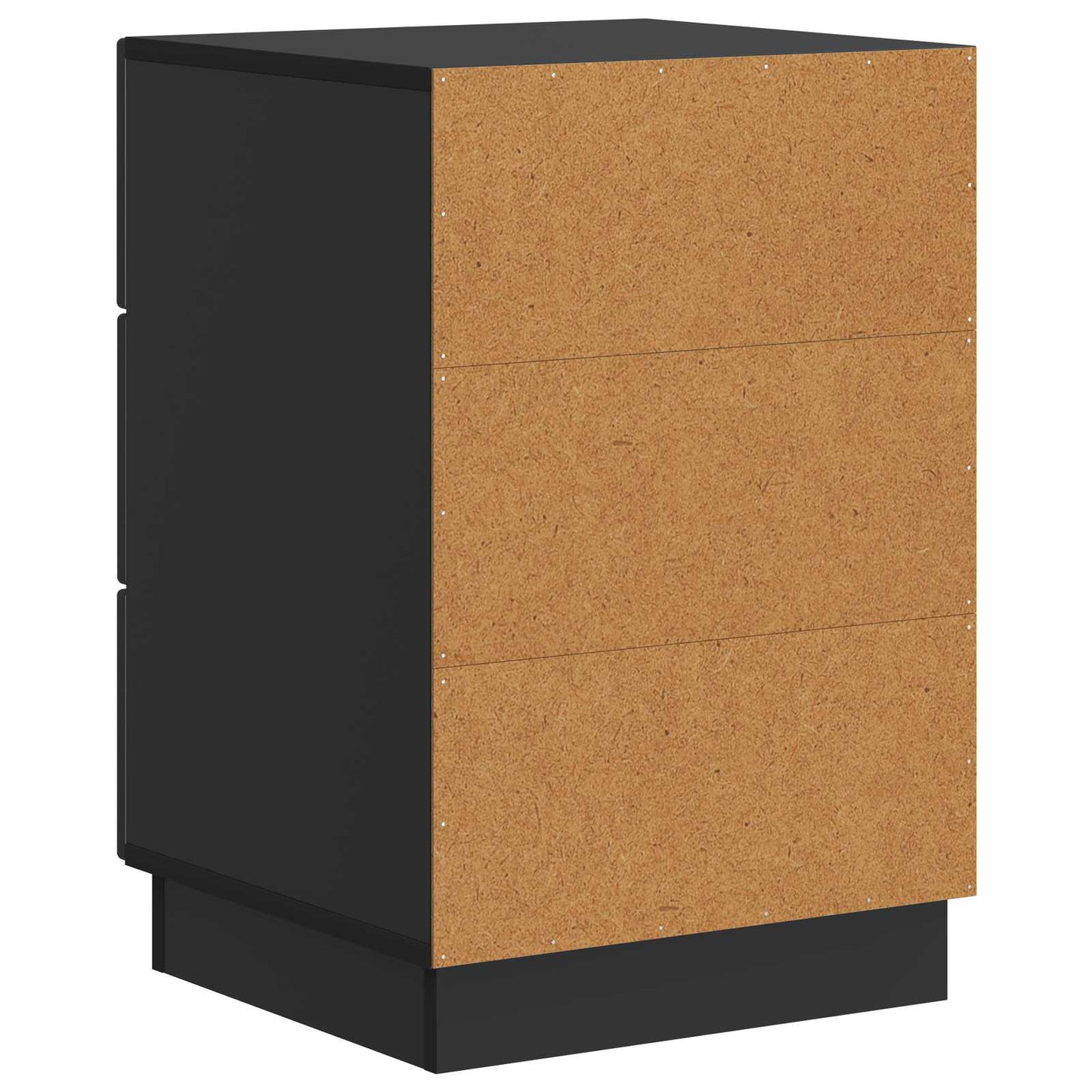 Nattbordskap med skuff Svart 43 x 41 x 63,5 cm Konstruert tre