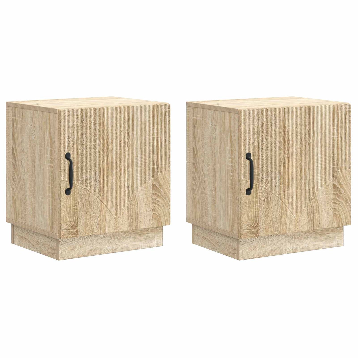 Nattbord 2 pcs Sonoma eik 43 x 34,5 x 47 cm Konstruert tre