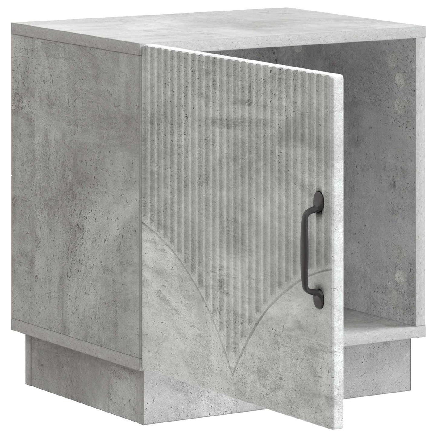 Nattbord Betonggrå 43 x 34,5 x 47 cm Konstruert tre