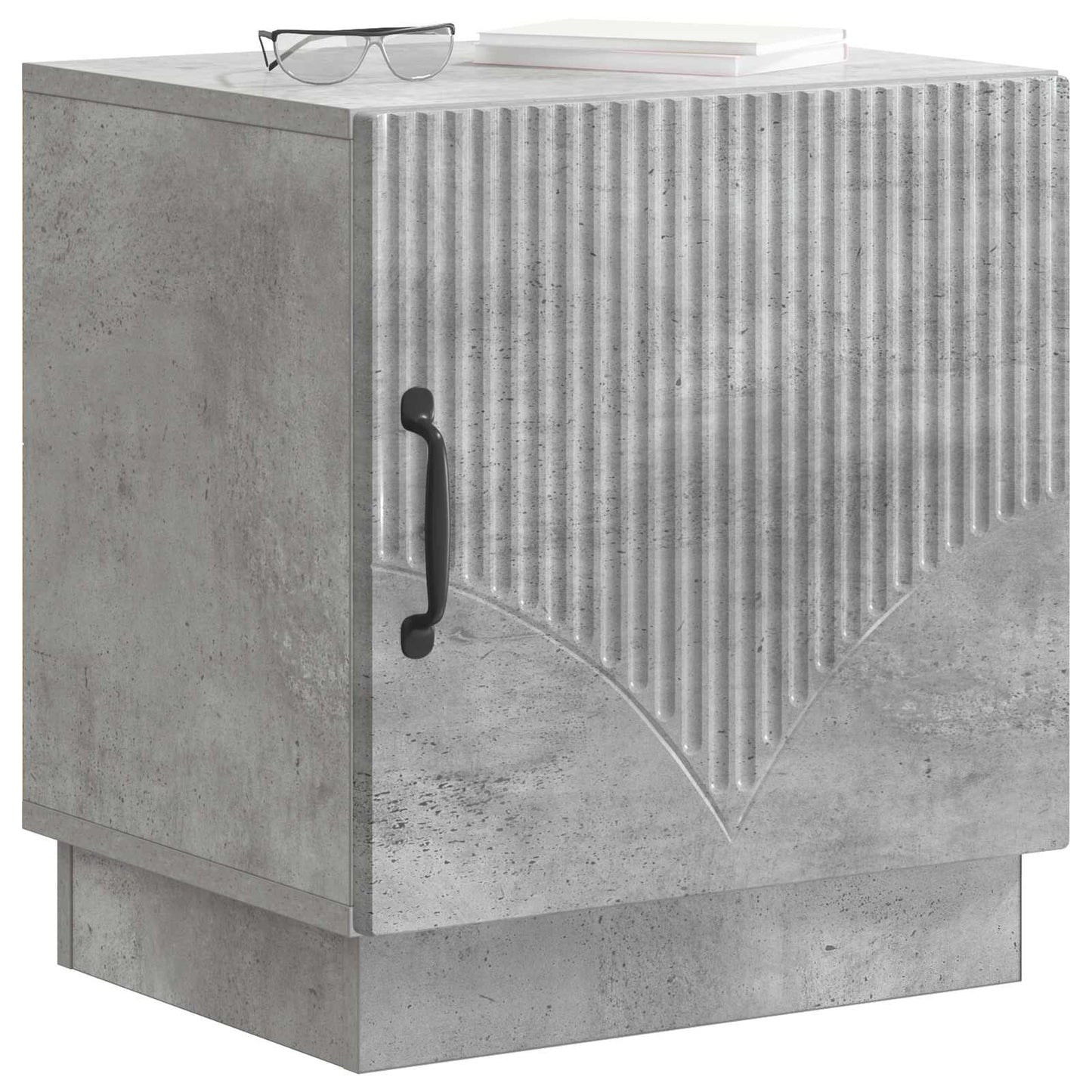 Nattbord Betonggrå 43 x 34,5 x 47 cm Konstruert tre