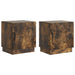 Nattbord 2 pcs Røkt Eik 43 x 34,5 x 47 cm Konstruert tre