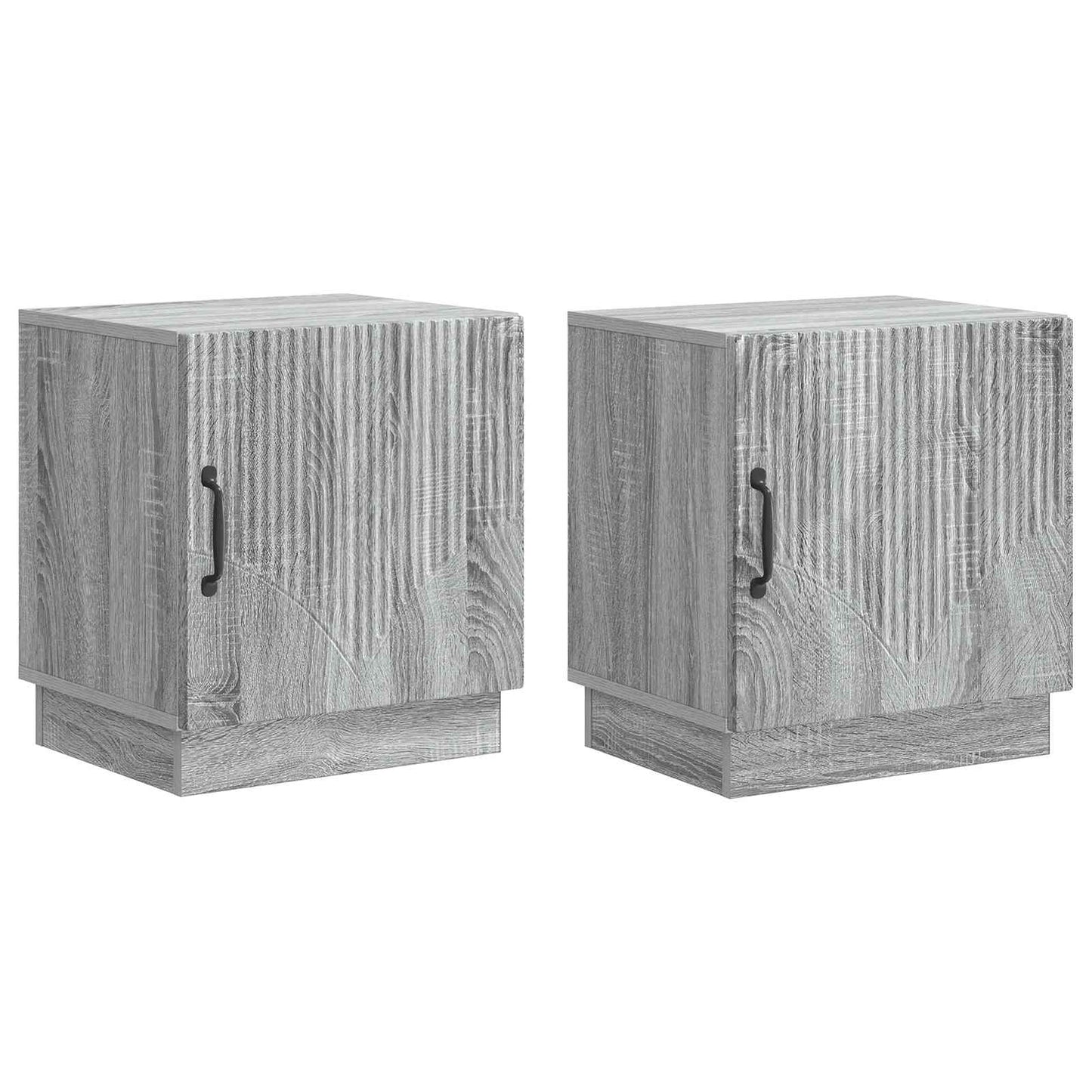 Nattbord 2 pcs Grå Sonoma 43 x 34,5 x 47 cm Konstruert tre