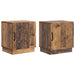 Nattbord 2 pcs Gammelt tre 43 x 34,5 x 47 cm Konstruert tre