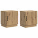 Nattbord 2 pcs Artisan eik 43 x 34,5 x 47 cm Konstruert tre