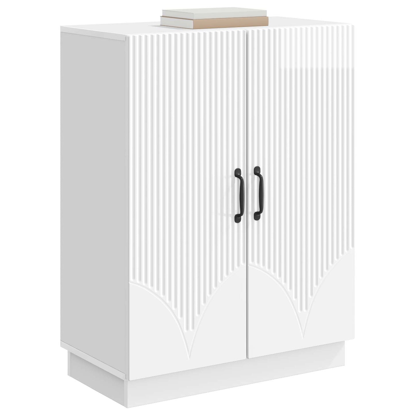 Serviesskap Høgglans hvit 66 x 34,5 x 87 cm Konstruert tre