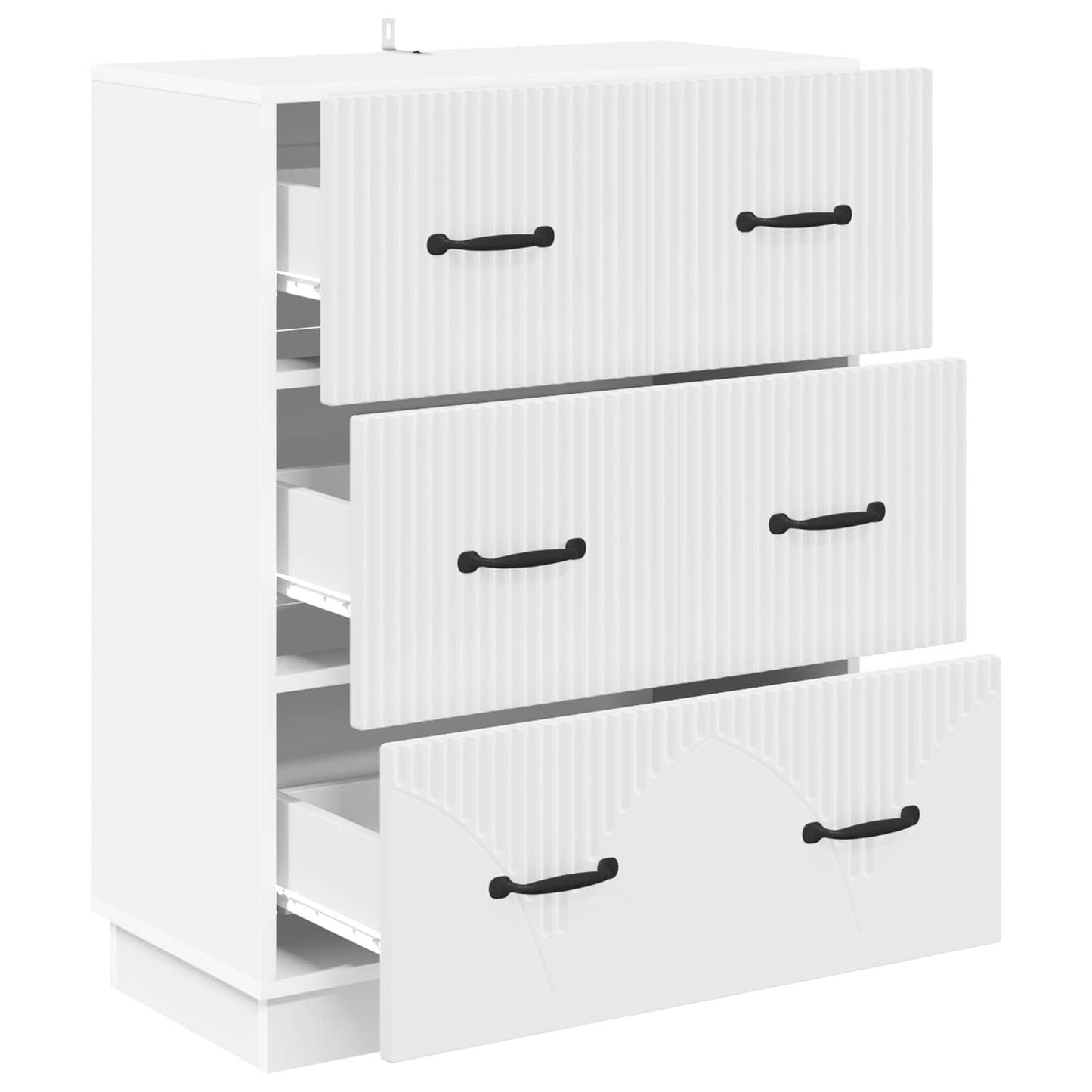 Skuffeskap Hvit 66 x 34,5 x 87 cm Konstruert tre
