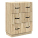Skuffeskap Sonoma eik 66 x 34,5 x 87 cm Konstruert tre