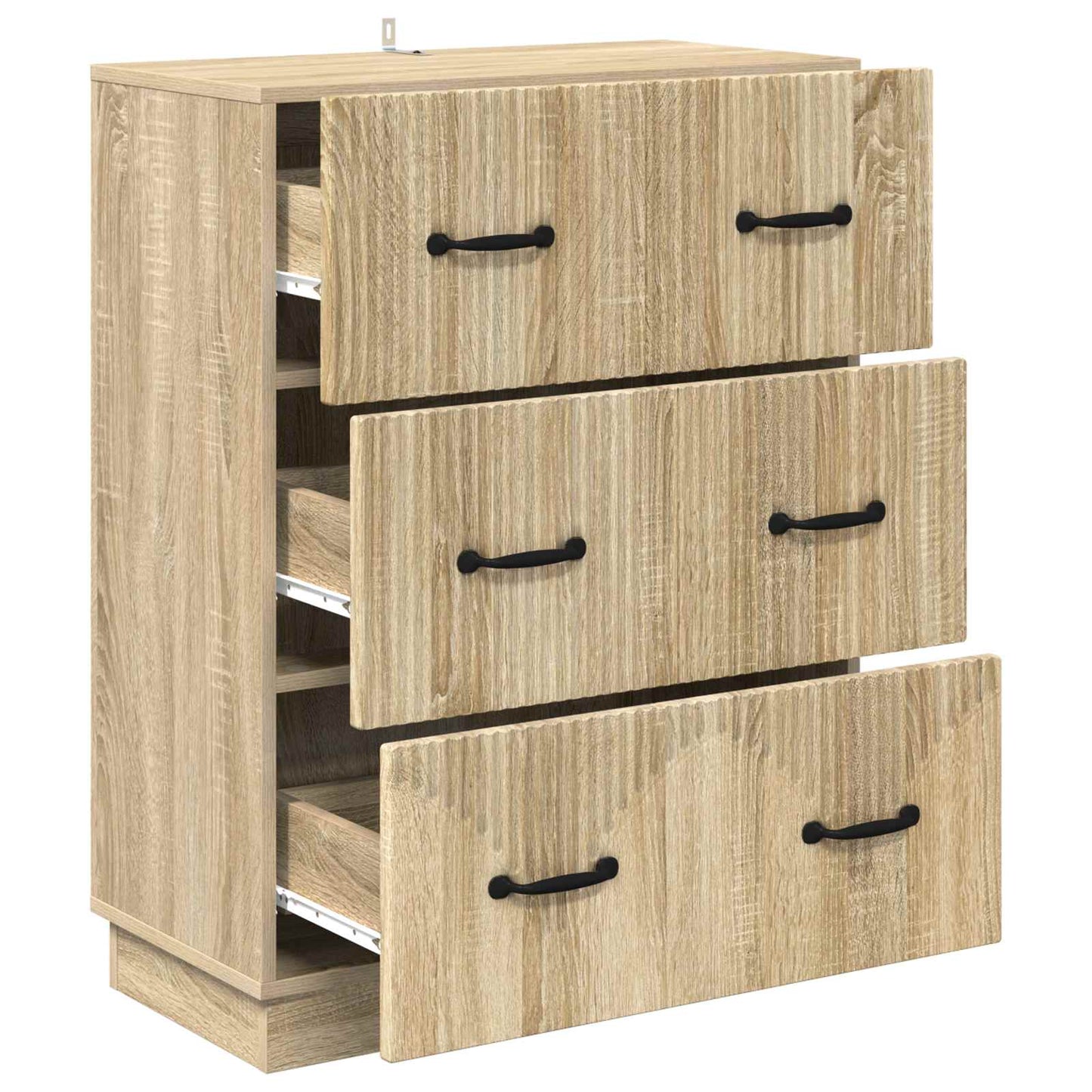 Skuffeskap Sonoma eik 66 x 34,5 x 87 cm Konstruert tre