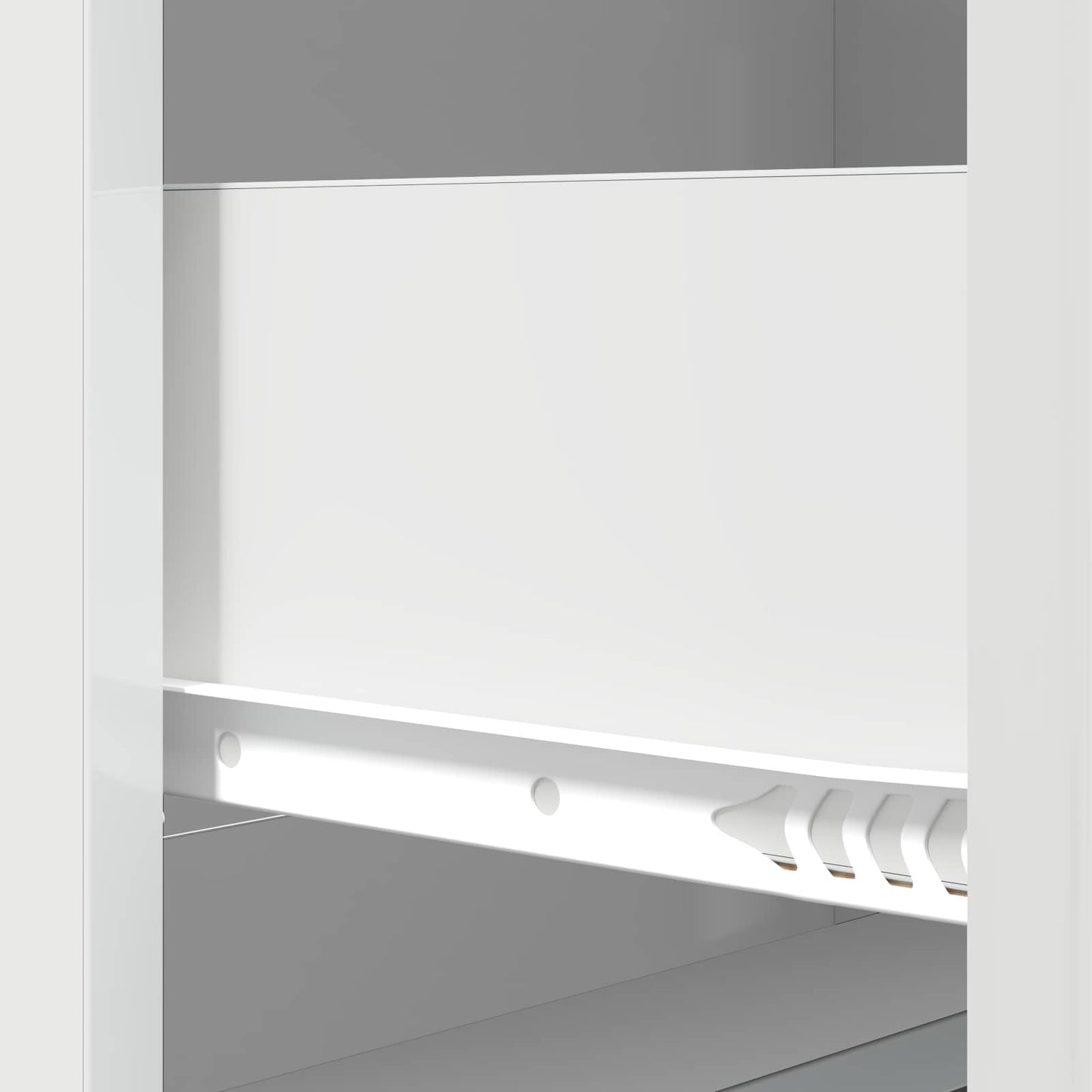 Skuffeskap Høgglans hvit 66 x 34,5 x 87 cm Konstruert tre