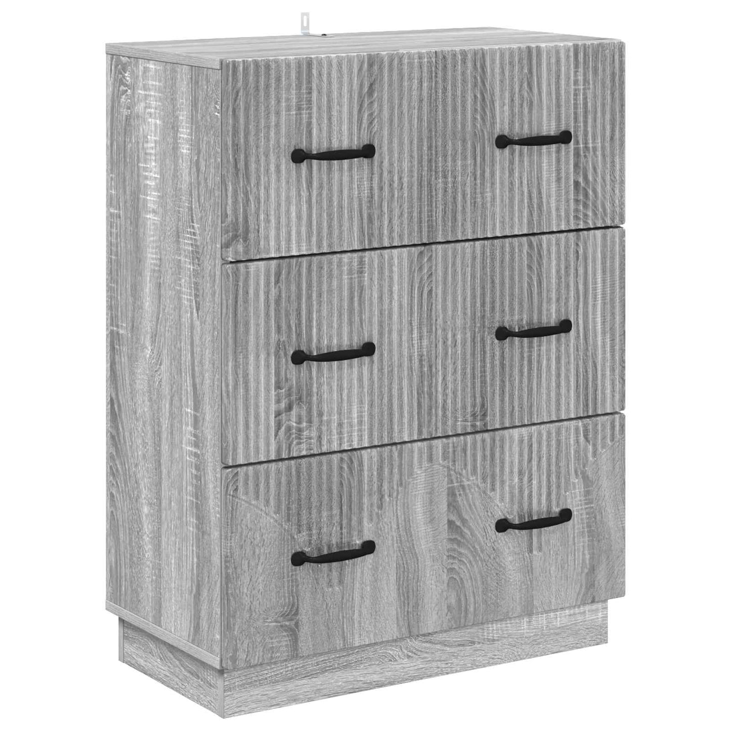 Skuffeskap Grå sonoma 66 x 34,5 x 87 cm Konstruert tre