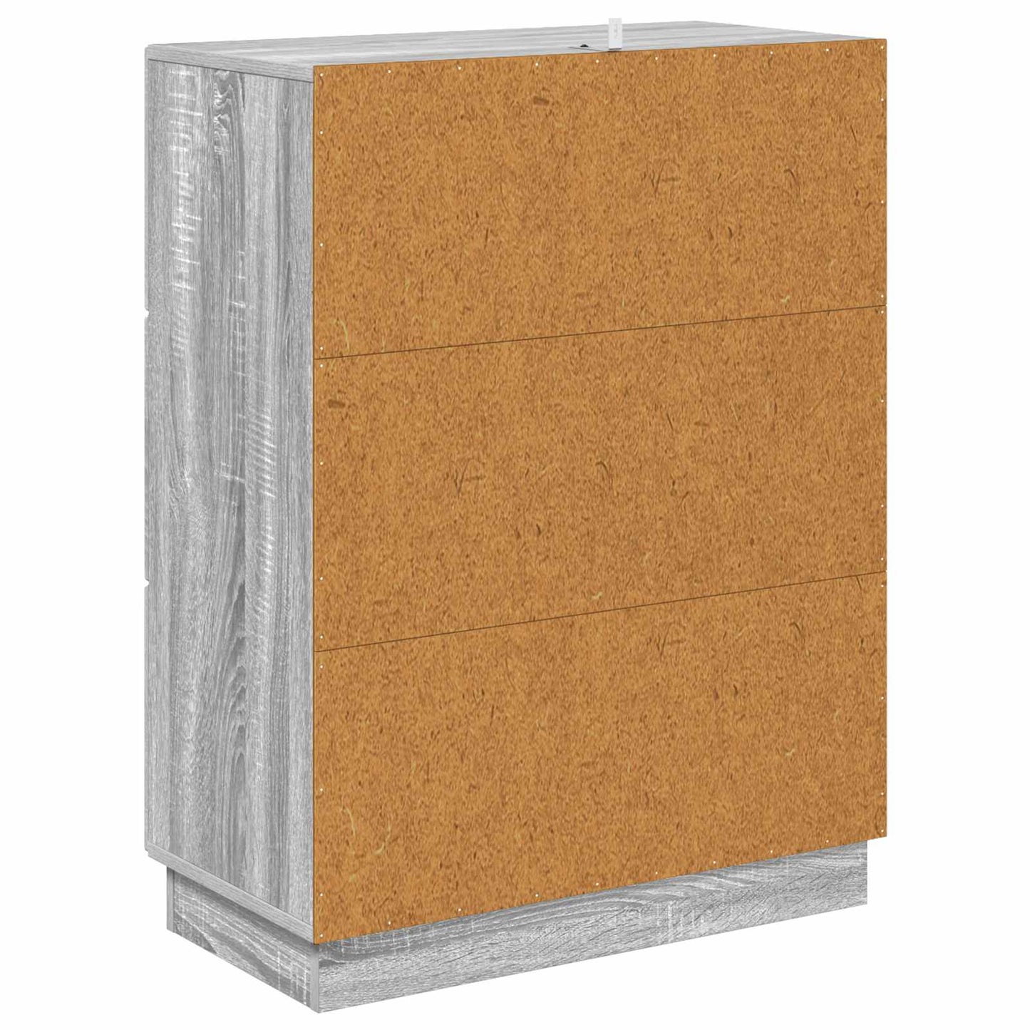 Skuffeskap Grå sonoma 66 x 34,5 x 87 cm Konstruert tre