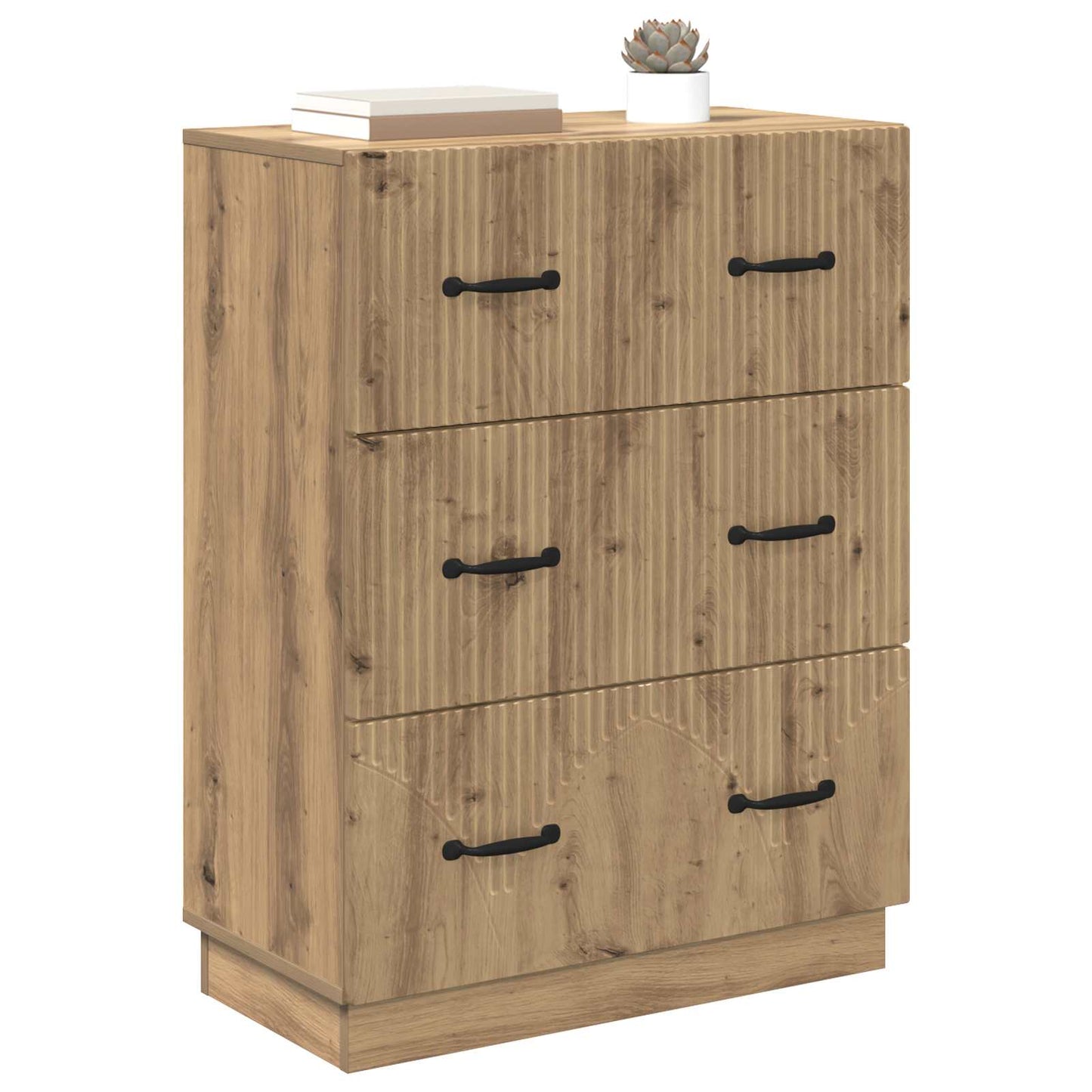 Skuffeskap 66 x 34,5 x 87 cm Konstruert tre Artisan eik