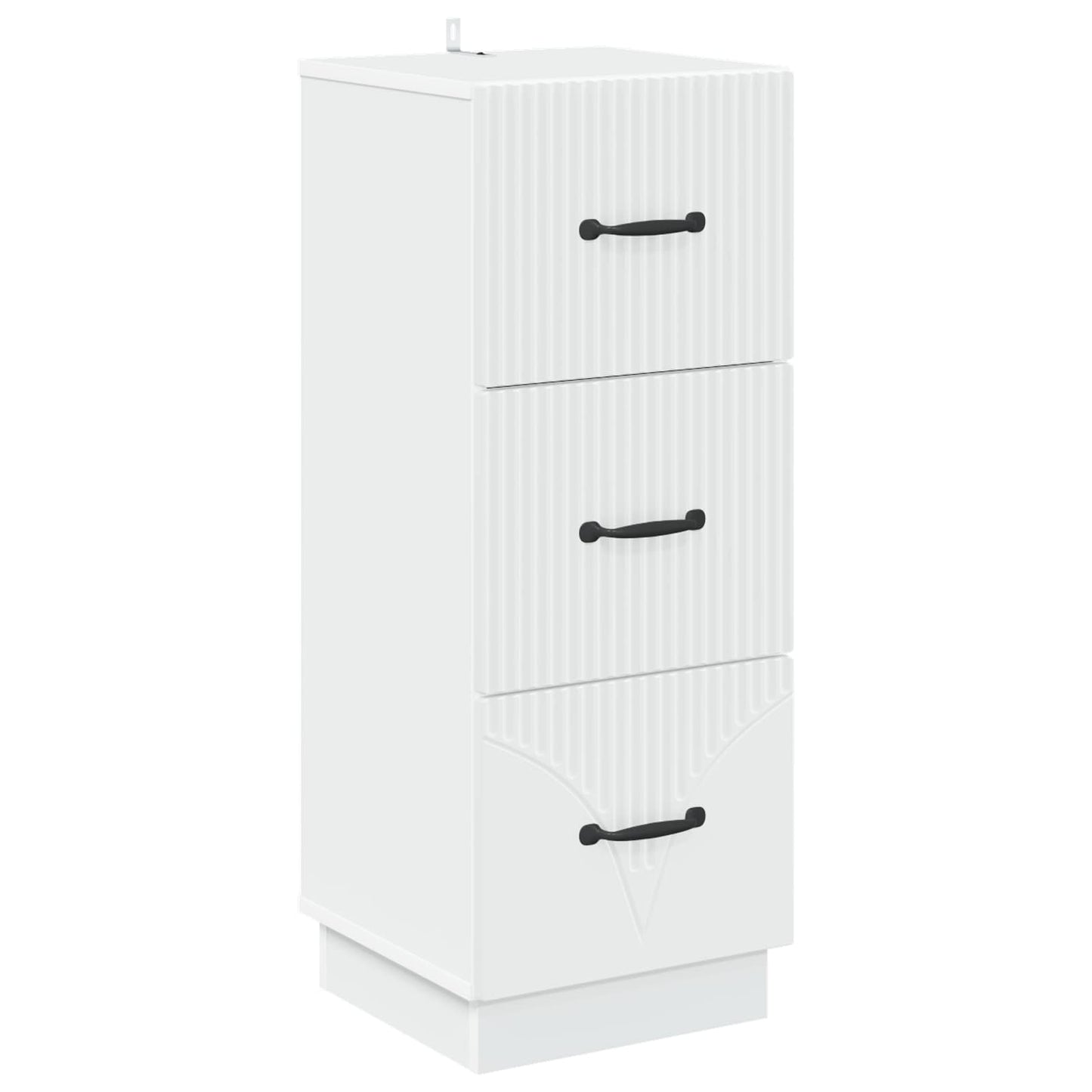 Skuffeskap Hvit 33 x 34,5 x 87 cm Konstruert tre