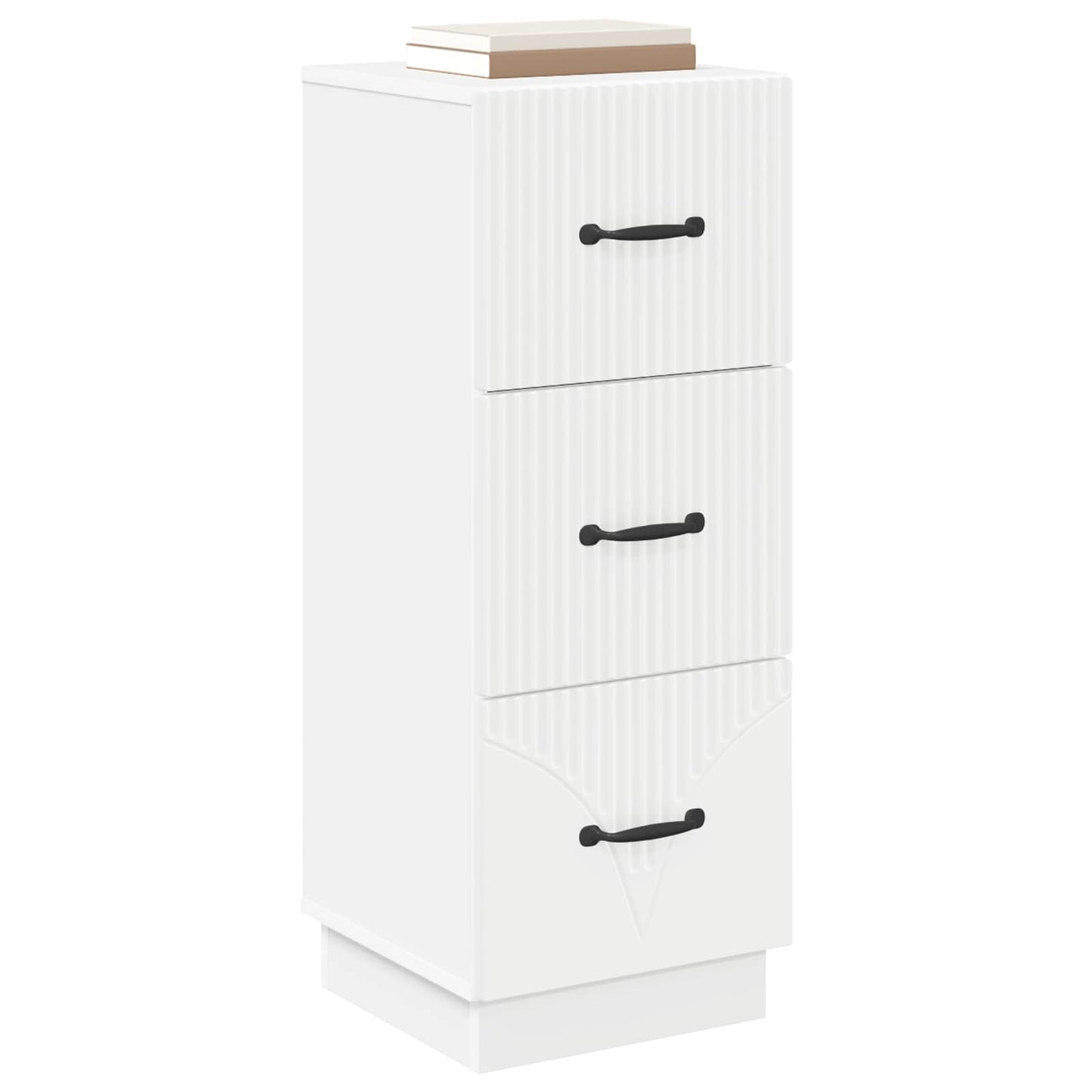 Skuffeskap Hvit 33 x 34,5 x 87 cm Konstruert tre