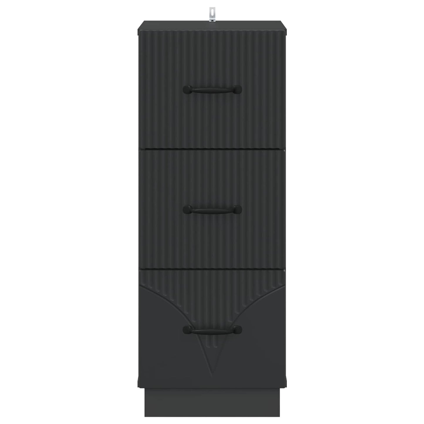 Skuffeskap Svart 33 x 34,5 x 87 cm Konstruert tre
