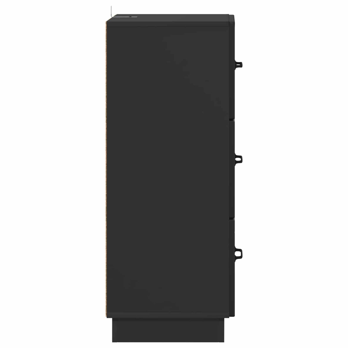 Skuffeskap Svart 33 x 34,5 x 87 cm Konstruert tre